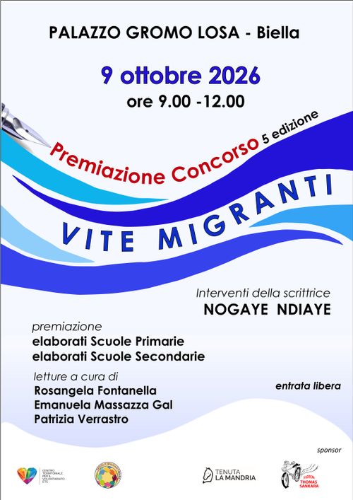 PREMIAZIONE CONCORSO "VITE MIGRANTI"