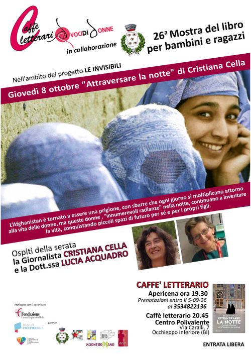 CAFFE' LETTERARIO "ATTRAVERSARE LA NOTTE" di CRISTIANA CELLA
