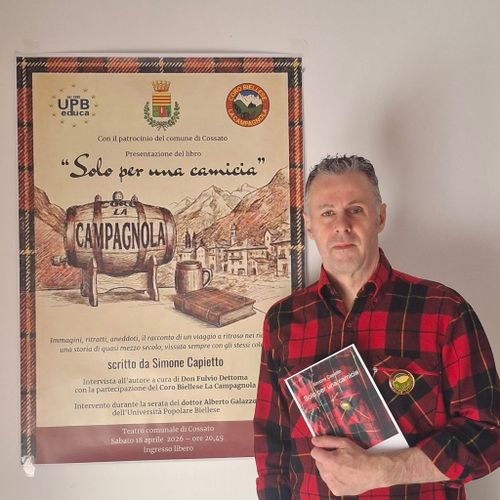 "SOLO PER UNA CAMICIA" Presentazione Libro CORO BIELLESE LA CAMPAGNOLA