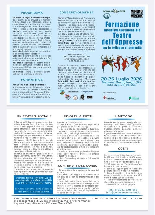 Teatro dell'oppresso per lo sviluppo di comunità 