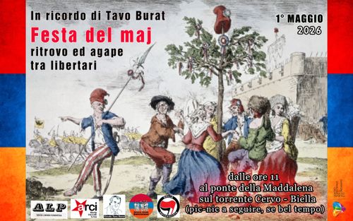 Festa del Maj 2026 - In ricordo di Tavo Burat - dalle ore 11 - se bel tempo pic-nic all'isolotto