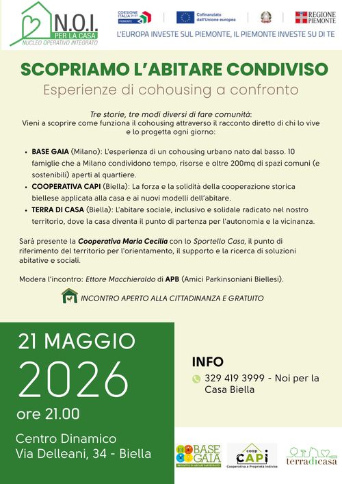 SCOPRIAMO L'ABITARE CONDIVISO ESPERIENZE DI COHOUSING A CONFRONTO