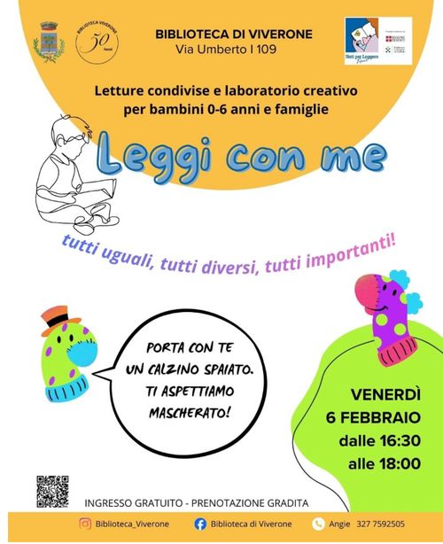 Letture condivise per bambini 0-6 anni e famiglie