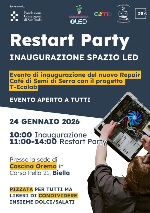 Restart party  - Inaugurazione spazio LED