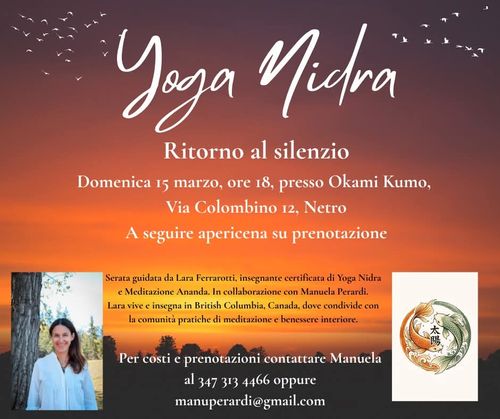 YOGA NIDRA RITORNO AL SILENZIO