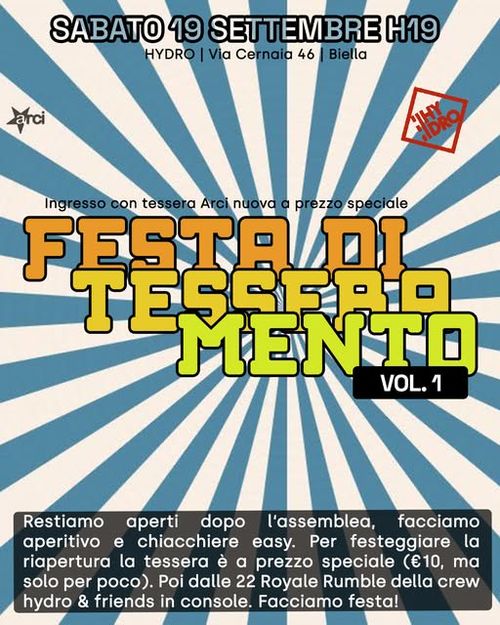 FESTA DI TESSERAMENTO 