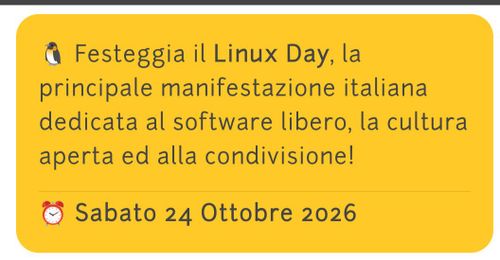 Linux Day 2026
