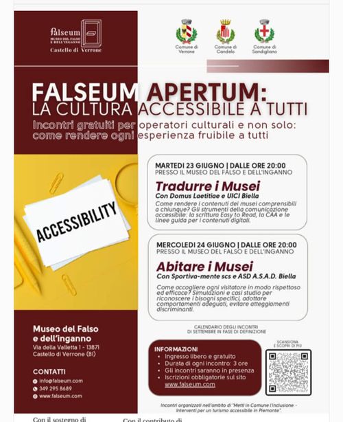 Falseum Apertum: la cultura accessibile a tutti