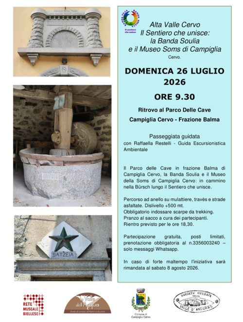 Il sentiero che unisce: la Banda Soulia e il Museo Soms di Campiglia Cervo