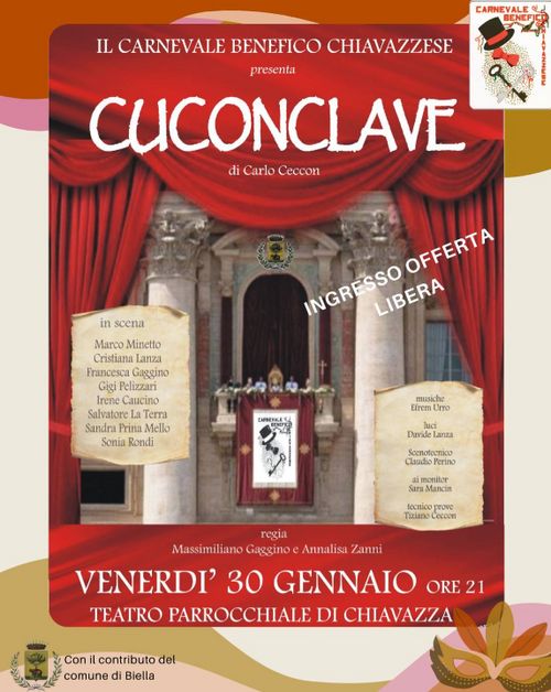 Apertura del Carnevale con spettacolo teatral-carnevalesco "Cuconclave"