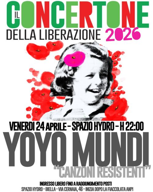 CONCERTONE DELLA LIBERAZIONE 2026: YOYO MUNDI "Canzoni Resistenti"