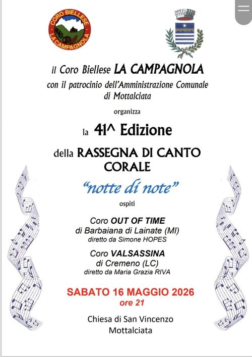 41° rassegna di canto corale "...notte di note"