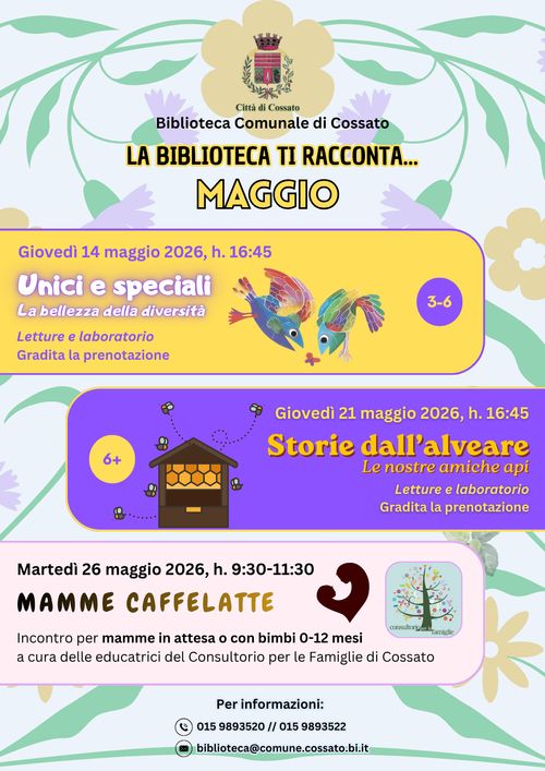 La bilbioteca racconta ... maggio