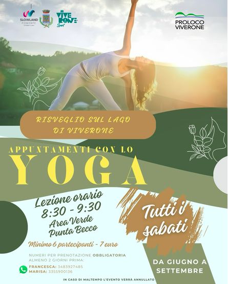 Yoga - risveglio sul lago di Viverone