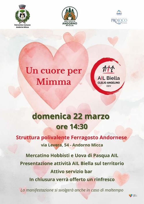 Un cuore per Mimma - Mercatino Hobbisti e Uova di Pasqua AIL
