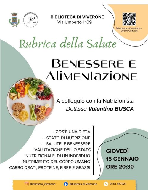 Rubrica della Salute - Benessere e Alimentazione
