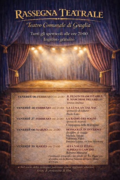 Rassegna teatrale - Teatro comunale di Graglia