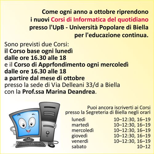 CORSO BASE D'INFORMATICA 