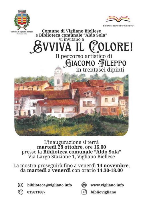 EVVIVA IL COLORE! Il percorso artistico di GIACOMO FILEPPO in trentasei dipinti