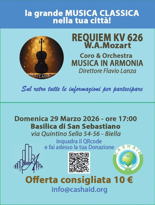 REQUIEM KV626 di W.A.Mozart, Coro & Orchestra MUSICA IN ARMONIA. Direttore Flavio Lanza