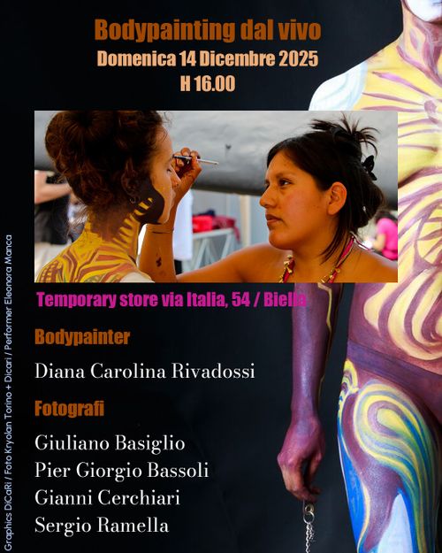 Bodypainting dal vivo