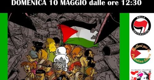 pranzo di autofinanziamento e raccolta fondi per la Palestina con Coordinamento Biella Antifascista e Collettivo per la Palestina Libera