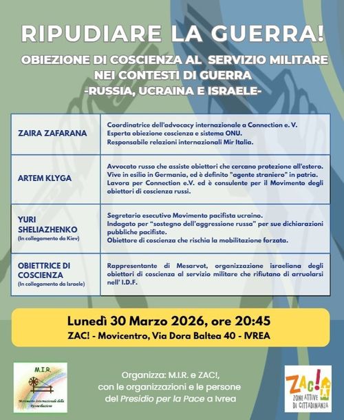 A Ivrea - Ripudiare la guerra!