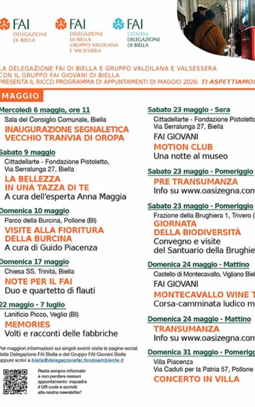 Fai - Programma maggio 2026