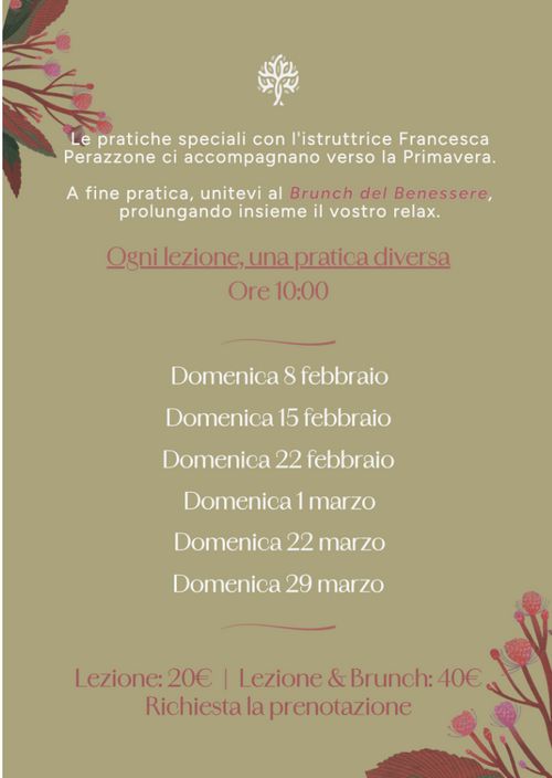 PRATICHE YOGA - Ogni DOM fino al 29 Marzo