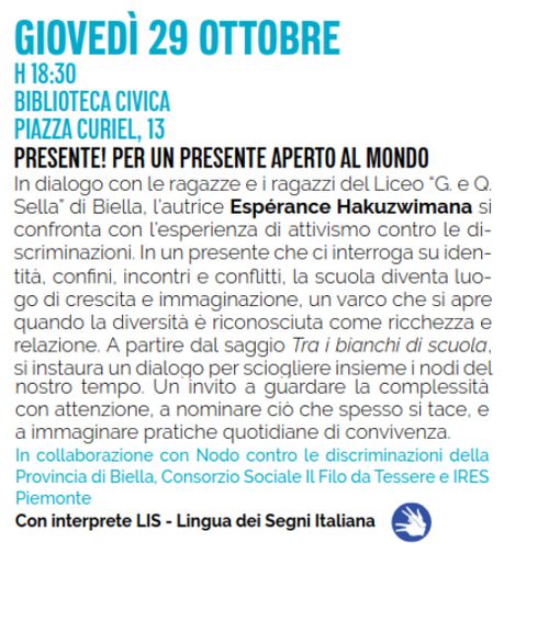Presente! Per un presente aperto al mondo