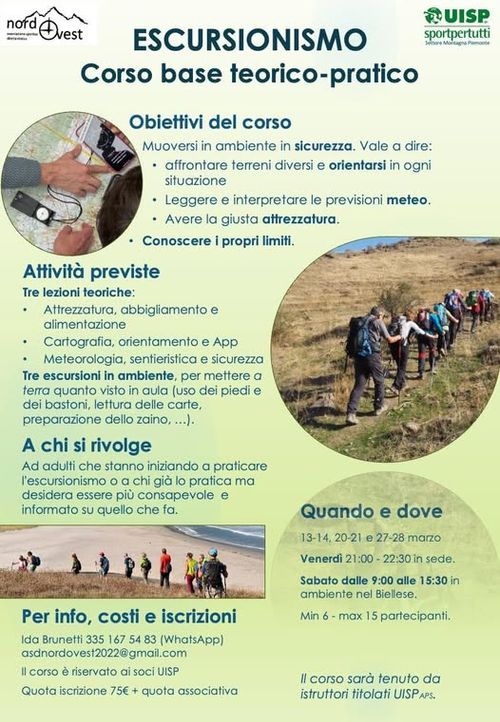 CORSO BASE ESCURSIONISMO - TEORIA