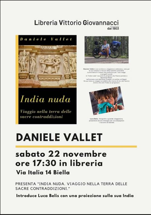 Daniele Vallet presenta "India nuda. Viaggio nella terra delle sacre contraddizioni" 