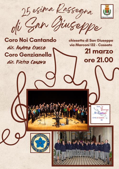 25 esima RASSEGNA DI SAN GIUSEPPE - CORO NOI CANTANDO E CORO GENZIANELLA