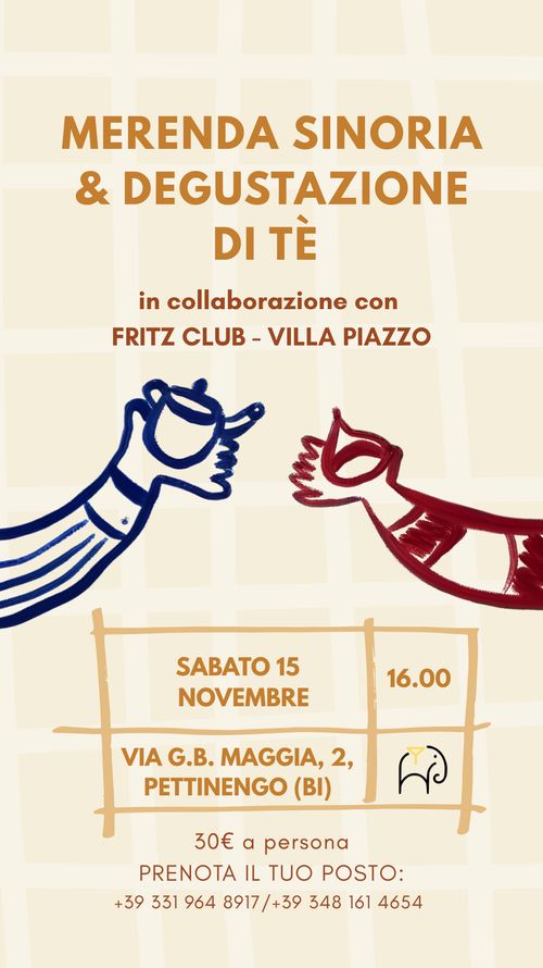 Un tè in Villa, merenda sinoira e degustazione di tè orientali