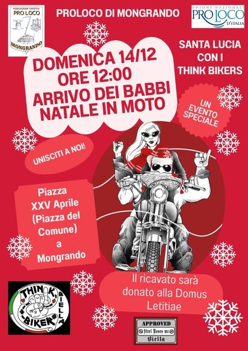 Santa Lucia con i think bikers
